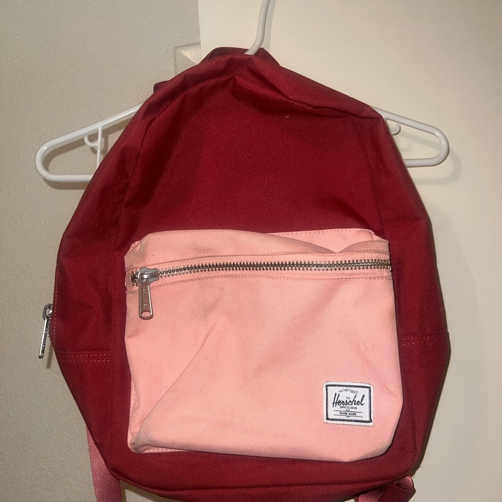 Herschel Red and Pink mini backpack